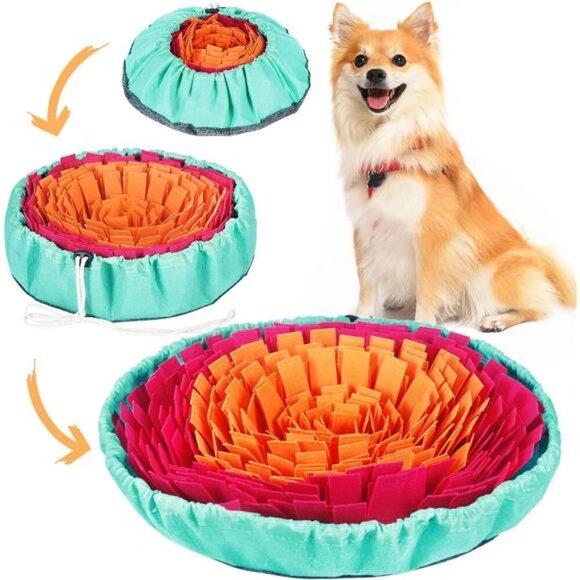 Snuffle Mat for Dogs, Interactive Sniff Mat for Slow Eating and Keep Busy - Picture 1 of 7